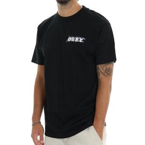 T-SHIRT SCRIBBLE NERO